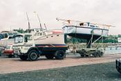 Dodge,  Boat Haulage,  Auckland.