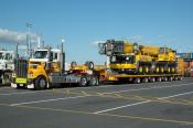 Kenworth,  with a 6 Axle Grove Crane,  Auckland