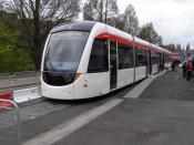 Edinburgh Tram On Princes St.