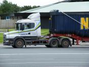 T Cab Scania On Burtonwood Services East Bound.