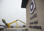 Toppled Crane In Peterhead