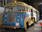 White Semi-trailer Bus