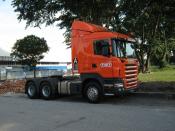 TNT Scania P380 BKT 6612 Side View Malaysia
